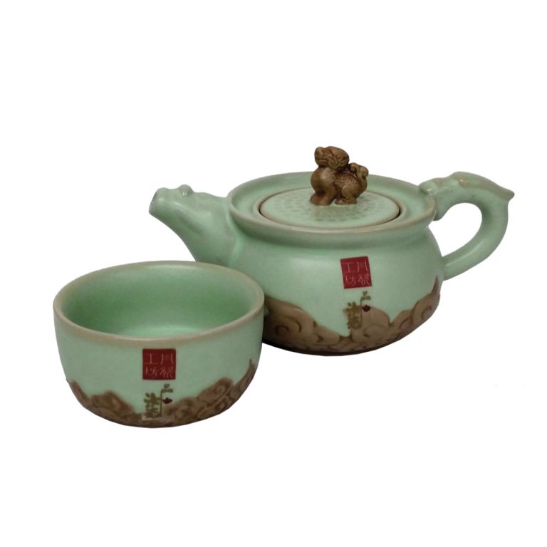 Fu Dog Teaset for One
