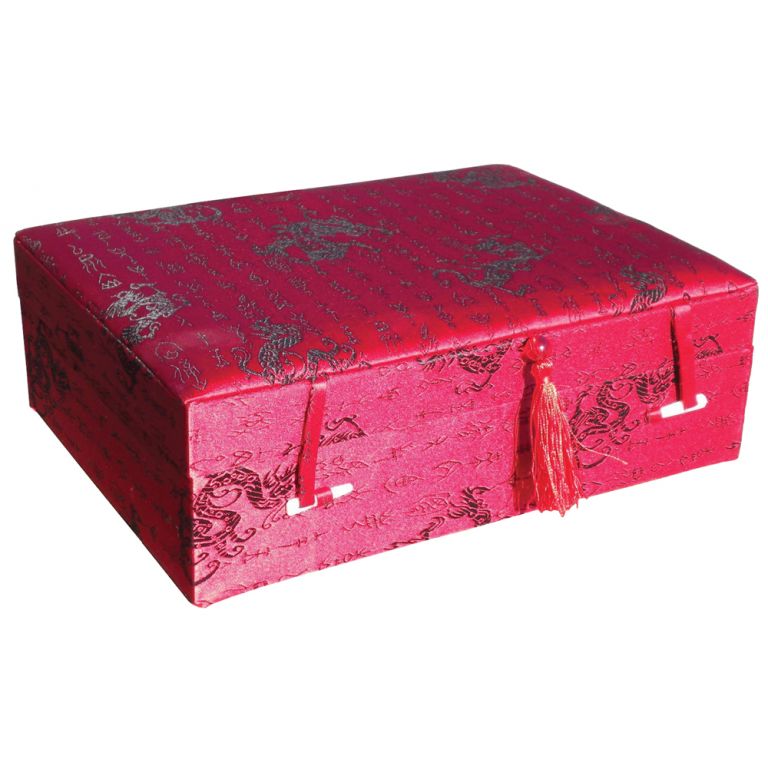 Red Dragon Brocade Box