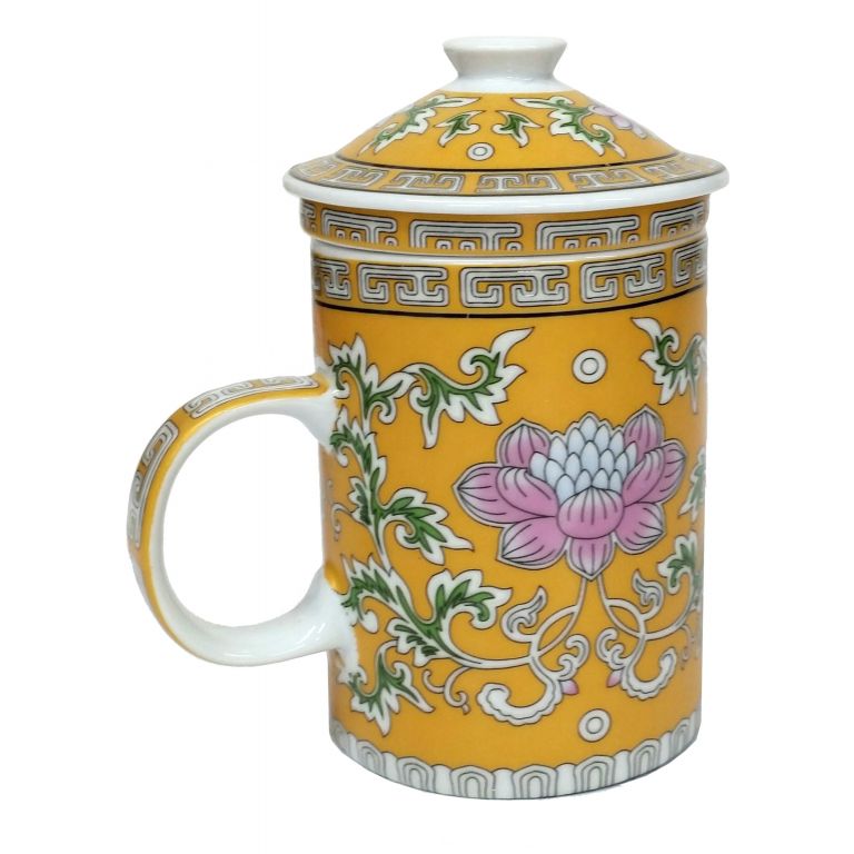 Lotus Flowers Infuser Mug