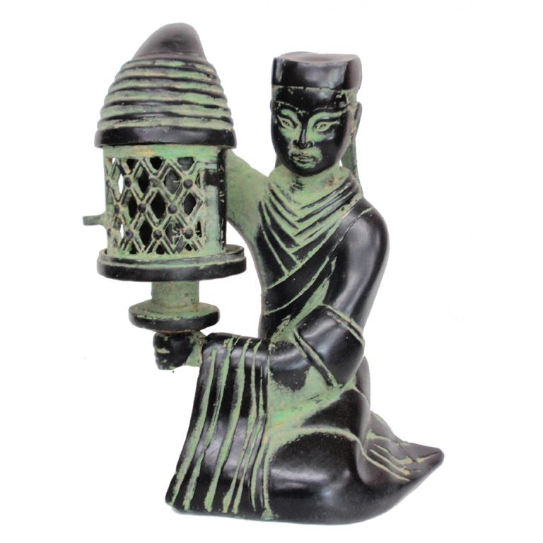 Bronze Lady with Lantern