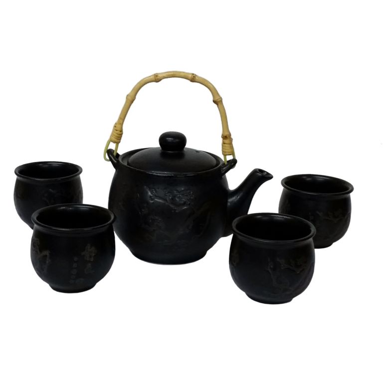 Etched Plum Teaset