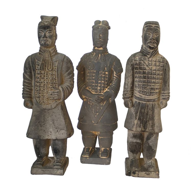Set of 3 Terracotta Warriors