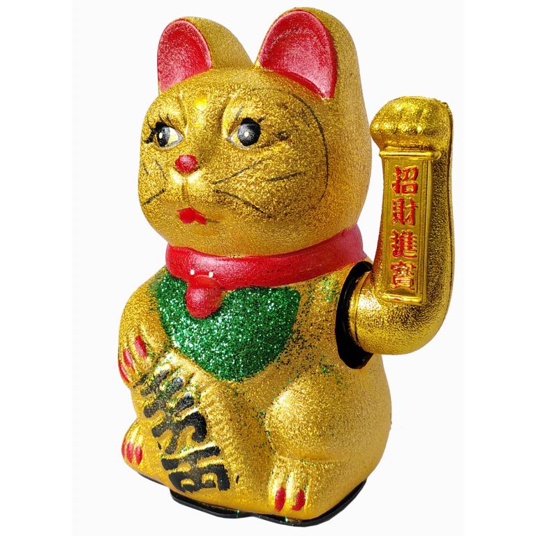 Pair of Larger Luckier Cats