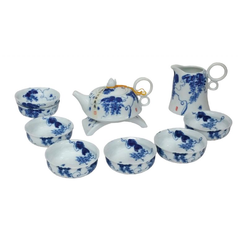 Blue and White Glory Teaset