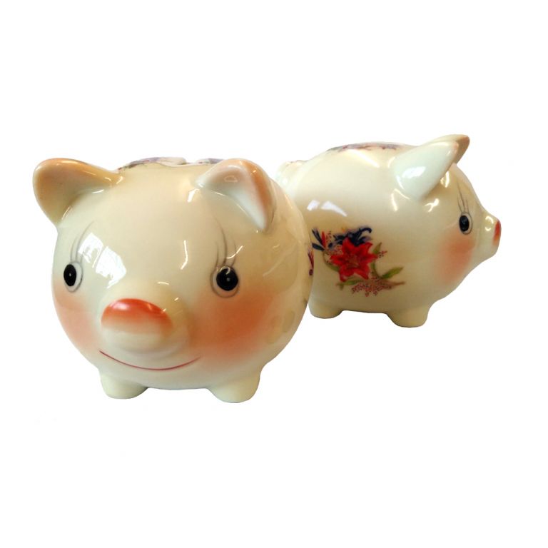 Flowery Piggy Bank